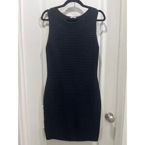 Wolford Ribbed Sleeveless Wool Blend Mini Dress Sz M